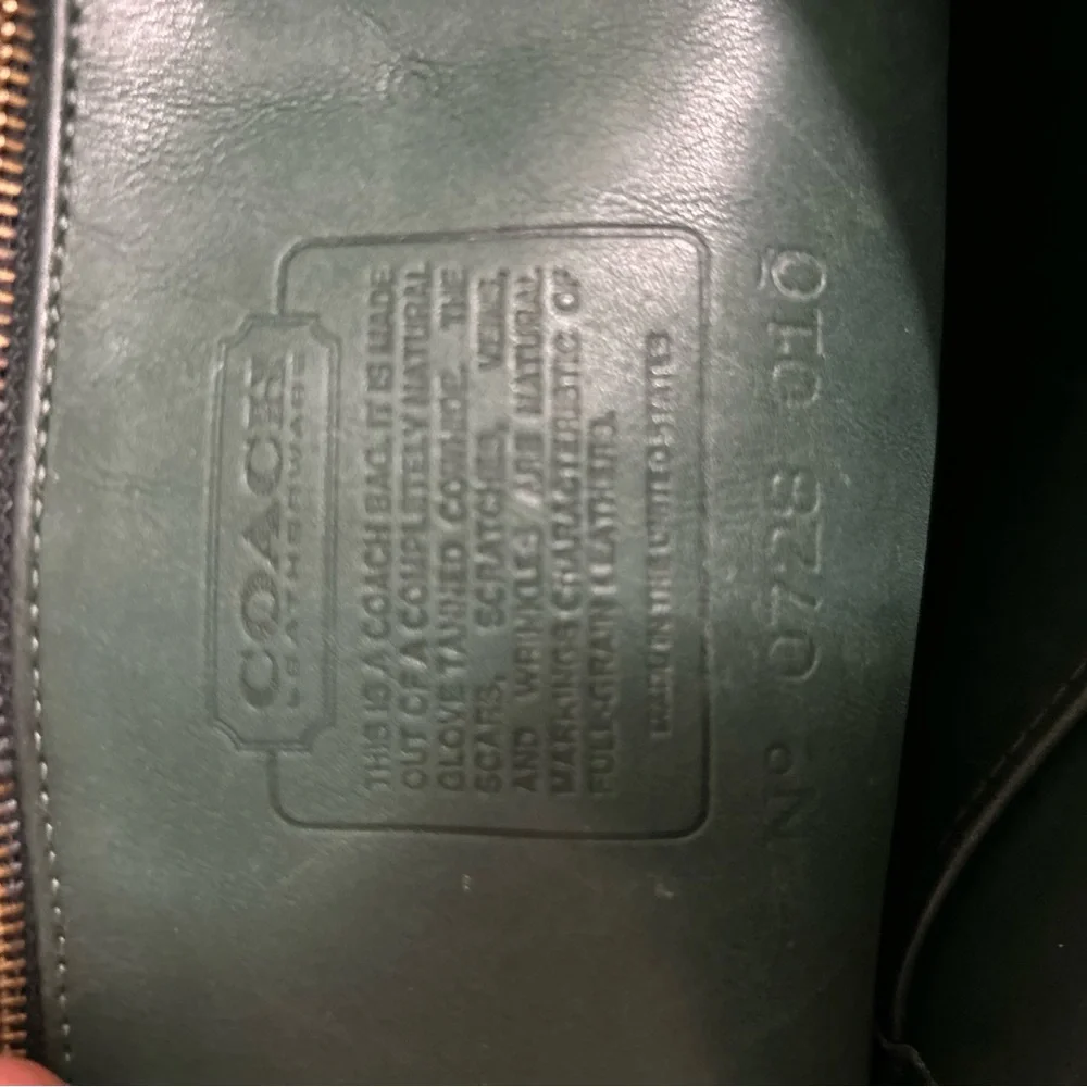 Coach Forest Green Leather Satchel (vintage) - Picture 2 of 5